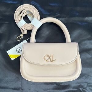 Christian Lacroix Beige Mini Top-Handle Crossbody Bag